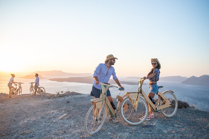 2-hour Private Wooden E-Bike Tour in Emporio Castle, Santorini - Starting at Perissa Black Beach: Volcanic Sand, Easy Start Energy
