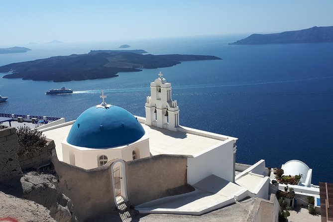 4 Hours Tailor Made Tour in Santorini - Santo Winery terrace views and cooperative wine life