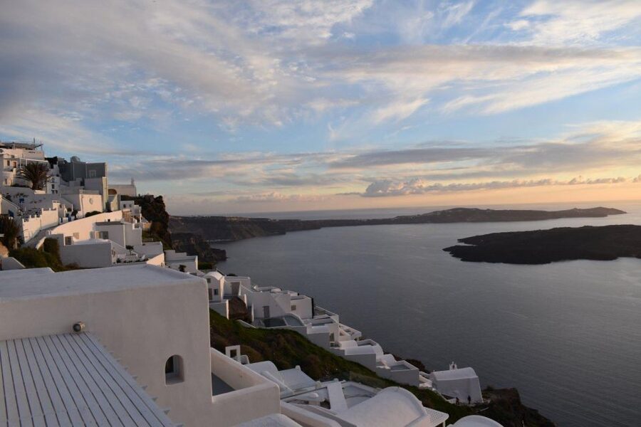 Best of Santorini 4hours Private Tour - St Mark’s Church in Imerovigli: the sea-and-volcano viewpoint stop