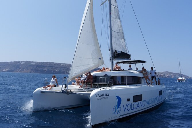Caldera Cruise with Swim Stops, BBQ on board and drinks! - Snorkeling equipment is included—so pack smarter