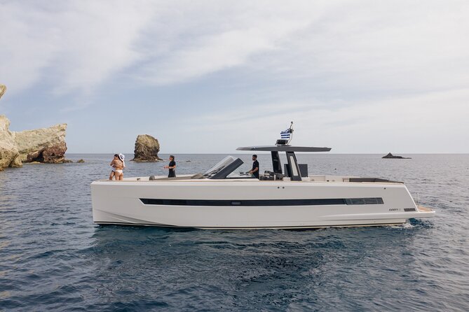 Caldera Private Cruise with Fjord 52 - The Beach Sequence: What Each Stop Is Good For