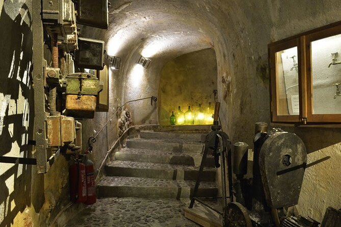 Cave Wine Museum Tour in Santorini with Tasting and Pick Up - Entering Santorini’s Cave Wine Museum Koutsogiannopoulos