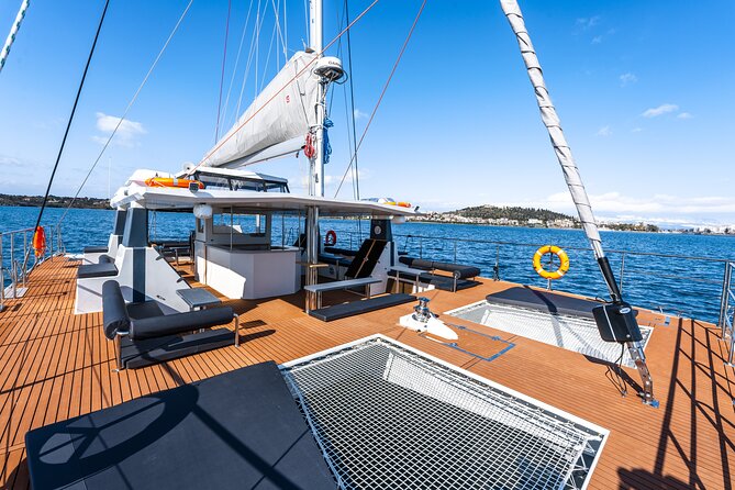 Comfort Max Catamaran Caldera Cruise with BBQ and Drinks - Volcano Time and the Hot Springs Area: Short, Scenic, and Swim-Ready
