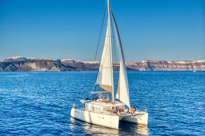 Deluxe Santorini Sailing with BBQ and Drinks Shared Tour - Volcanic islands and warm-spring vibes at Palea Kameni and Nea Kameni