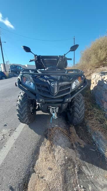 Discover Santorini on Quadbike Available with pick up! - Safety kit, insurance, and 24h roadside support
