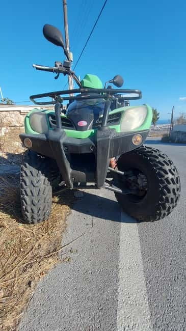Discover Santorini on Quadbike Available with pick up! - Automatic, 2-seater driving: what it feels like in real life