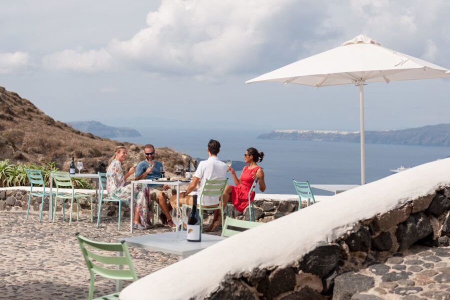 Discover Santorini: Prehistoric Akrotiri & Winery Tour - Akrotiri prehistoric town: ancient life under volcanic ash