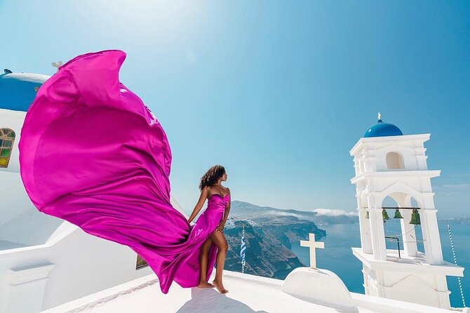 Exclusive Santorini Flying Dress Photoshoot with Pickup - Key things to know before you go