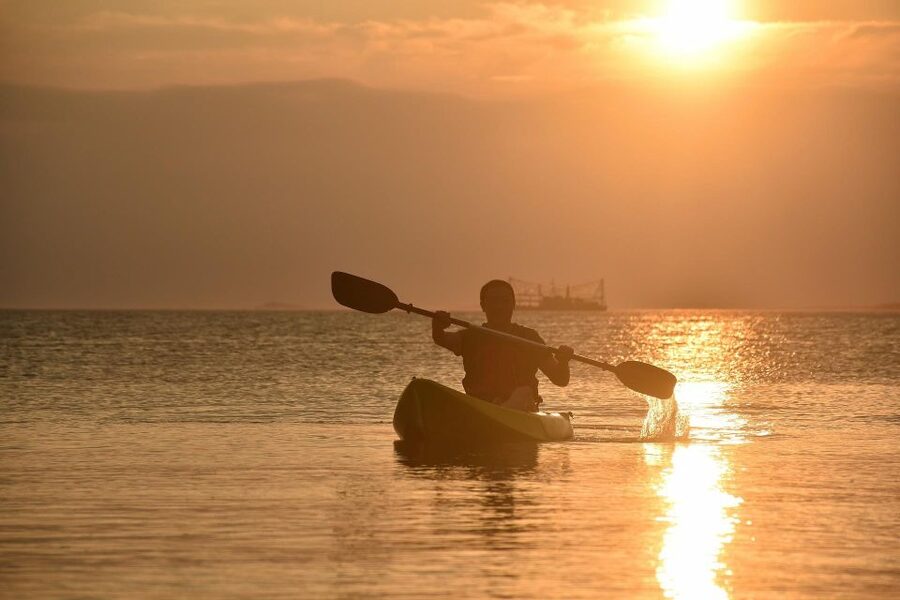 Explore Santorini's Waters: Kayak Rental Adventure - Meeting Extreme Water Sports and Getting Set Up