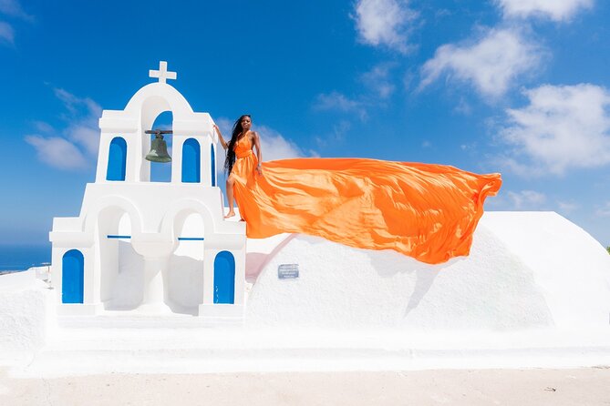 Flying Dress Experience -Private Santorini Photoshoot - Who This Is Best For (and Who Might Skip It)
