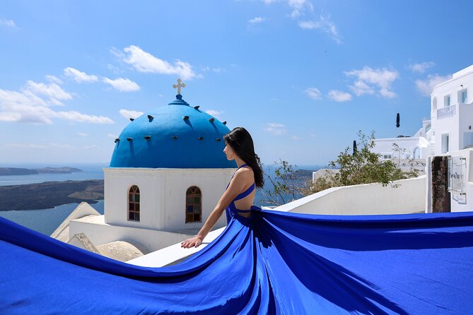 Flying Dress Experience,Santorini - How the photo route works: classic stops plus quieter angles