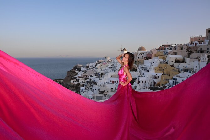 Flying Dress Experience,Santorini - What you actually get: RAW files plus 15 edited high-resolution photos