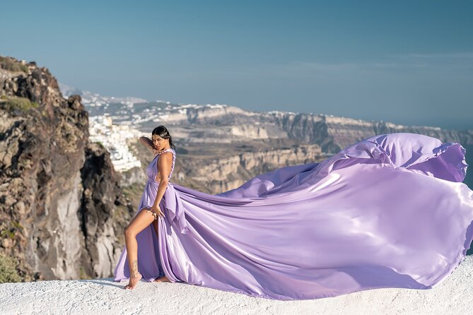 Flying Dress Photo © Photoshoot in Santorini: Express Package - Creative Guidance You Can Feel: Private Posing Help That Saves Time