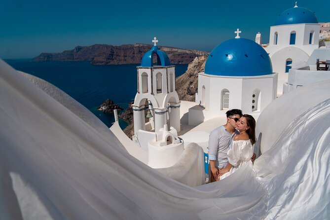 Flying Dress Photoshoot in Oia Private entry to Blue Dome - Who This Santorini Photoshoot Suits Best