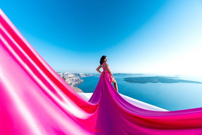 Flying Dress Photoshoot in Santorini by Flying Dress Photo © - Picking your gown: the part that makes the day feel personal