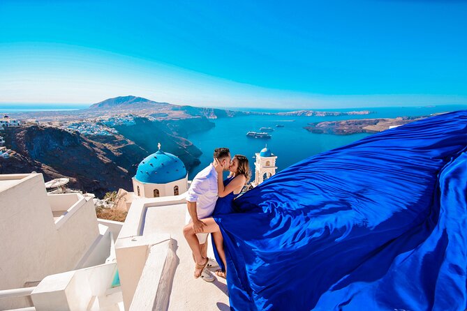 Flying Dress Photoshoot in Santorini - iconic views (WE DO MAGIC) - The Santorini stops that create the iconic backdrop