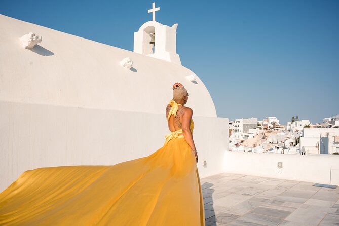 Flying Dress Private Photoshoot Santorini - Why This Photoshoot Option Works in Santorini