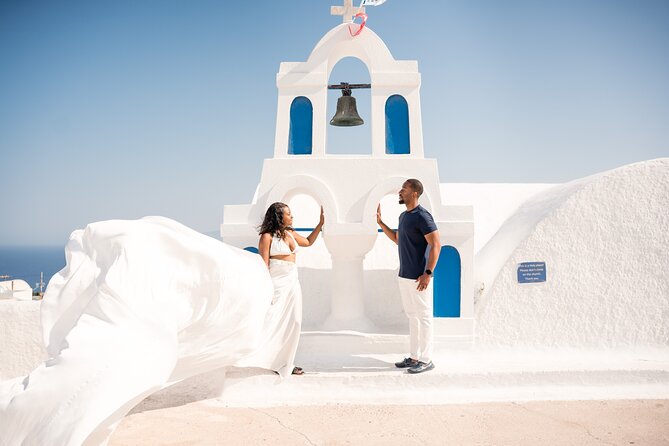 Flying Dress Santorini Photoshoot - Why Santorini + a flying dress combo works fast