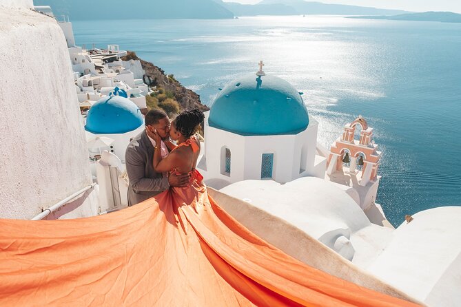 Flying Dress Santorini Photoshoot - Choosing your Flyoia flying dress colors (and budgeting the rental)