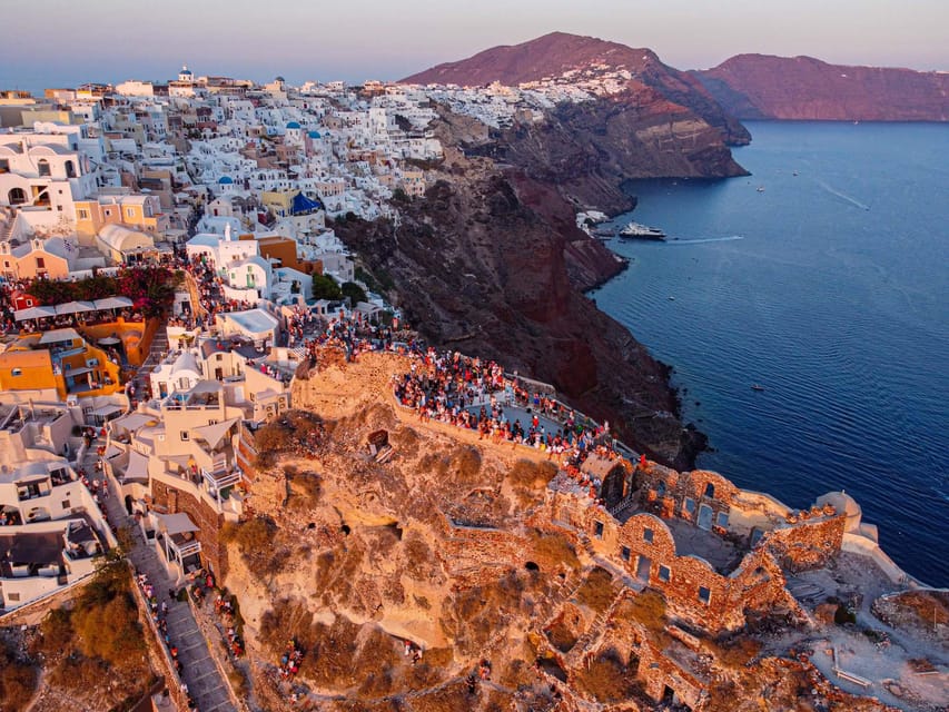 From Fira: Santorini Highlights Minibus Tour with Oia Sunset - From Antonia Hotel to Oia: how the minibus tour works