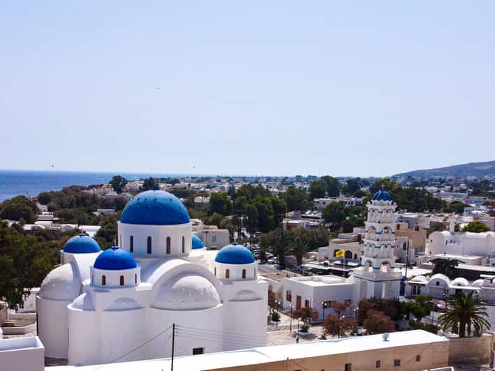 From Fira: Santorini Highlights Minibus Tour with Oia Sunset - Profitis Ilias Monastery (600 meters up) and its chapel views
