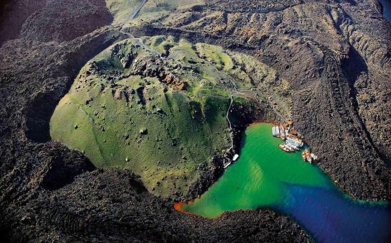 From Old Port:Volcanic Islands Boat Trip & Hot Spring Visit - Nea Kameni Craters: The Trail Option and the Reality of the €5 Fee