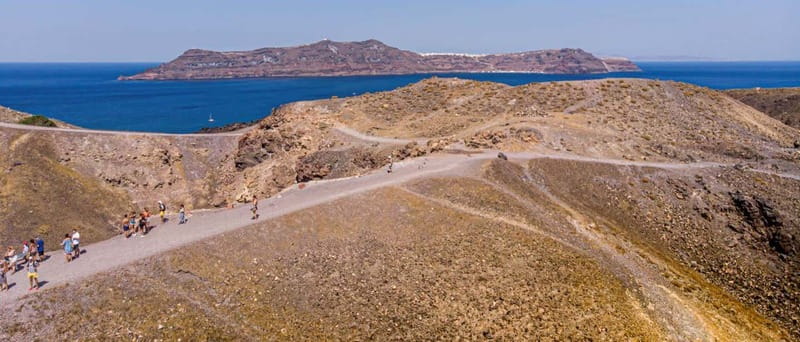 From Old Port:Volcanic Islands Boat Trip & Hot Spring Visit - Palea Kameni Hot Springs and Mud-Bath Area: When Warm Means Warm
