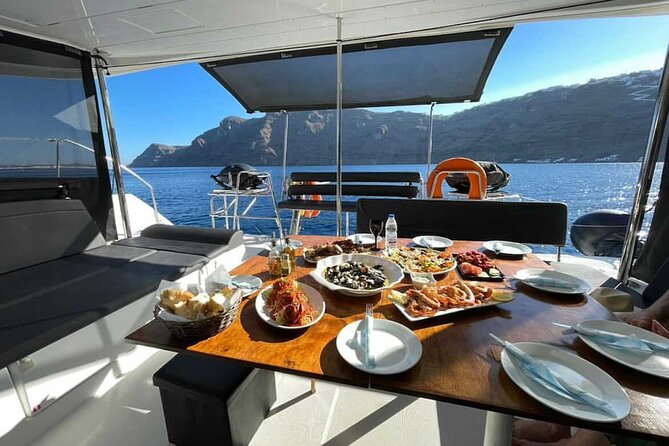 Half Day Premium Catamaran Cruise in Santorini including Oia - Price and value: what $193.49 buys you in a 5-hour window