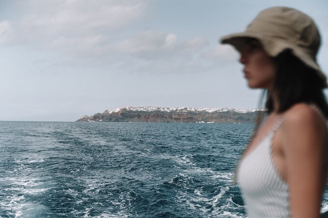 Half-Day Tailor-made Private Catamaran Cruise in Santorini - Red Beach stop: the 20 minutes that make people stop scrolling