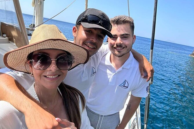 Luxury Santorini Catamaran Cruise: Lunch, BBQ, Drinks, Transfers - Thirasia island: swimming again plus that onboard lunch