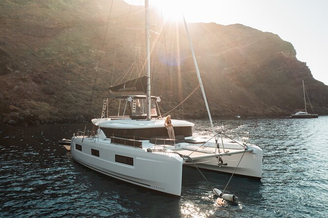 Majestic Catamaran Caldera Cruise with Snacks, Meal & Drinks - Getting the best cruise feel: comfort, gear, and a manageable group size