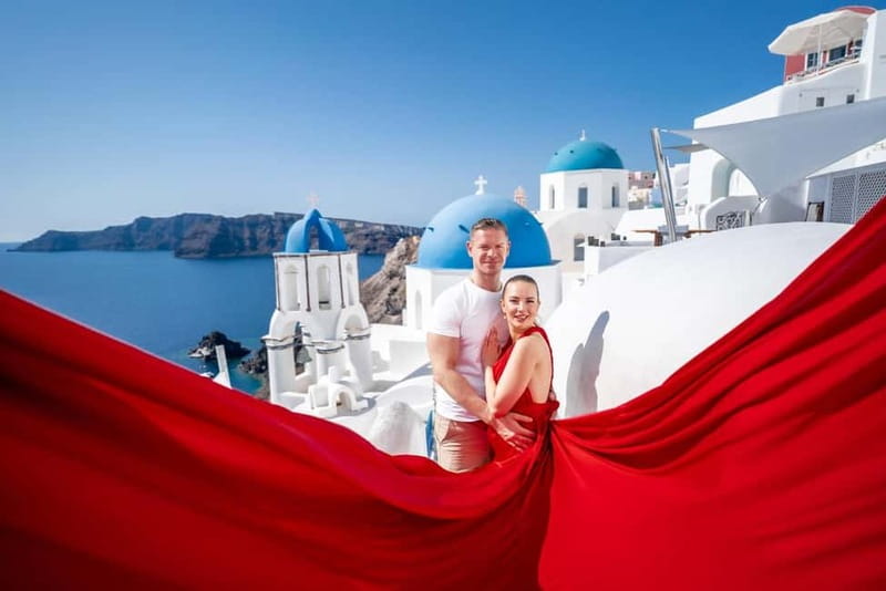 Oia: Santorini Photoshoot with Flying Dress Rental Option - Key highlights worth your time