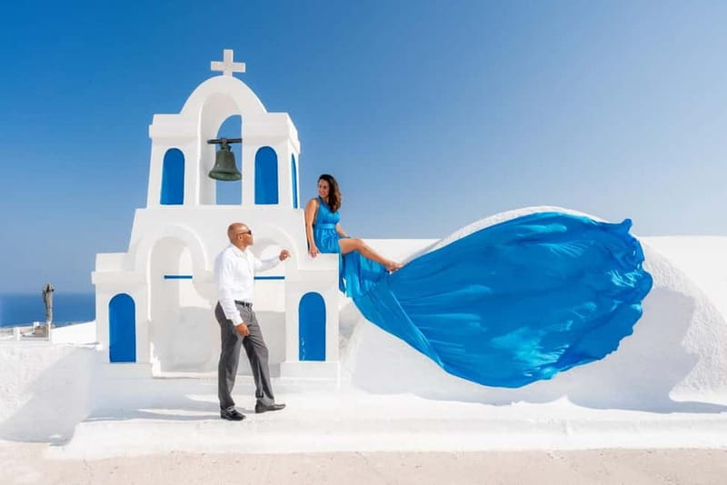 Oia: Santorini Photoshoot with Flying Dress Rental Option - Why Oia works so well for a flying-dress shoot