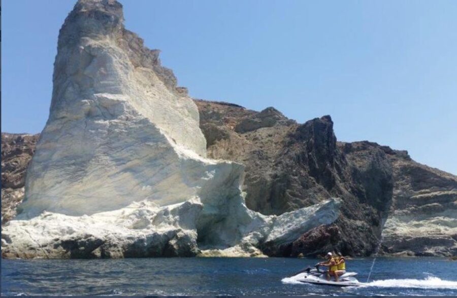 Perivolos: Private South Coast Discovery on a Jet Ski - Mesa Pigadia swim: the break that turns a ride into a memory