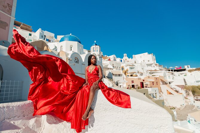 Photoshoot in Flying Dresses in Santorini - Price Breakdown: What $287.58 Buys You in Real Editing