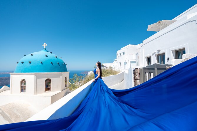 Premium Flying Dress Photoshoot Santorini with Pick up&Drop off - Pickup and Drop-Off From Imerovigli: Easy Start, Low Stress
