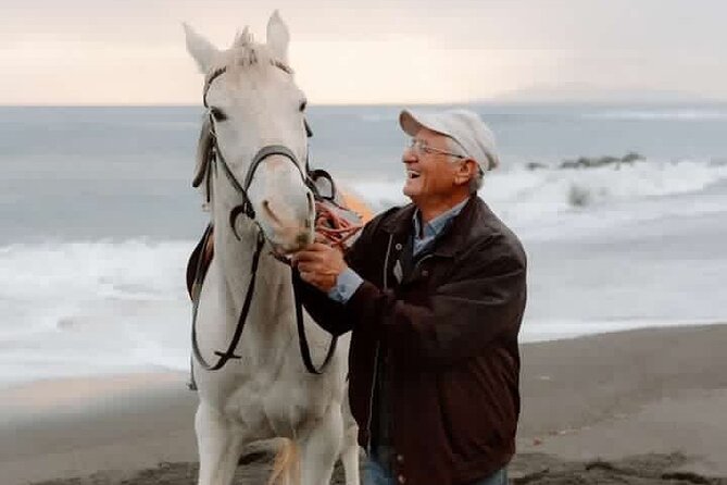 Premium Secluded Black Beach Horseback Riding Tour in Santorini - From stables to Monolithos: what the black-sand ride really feels like