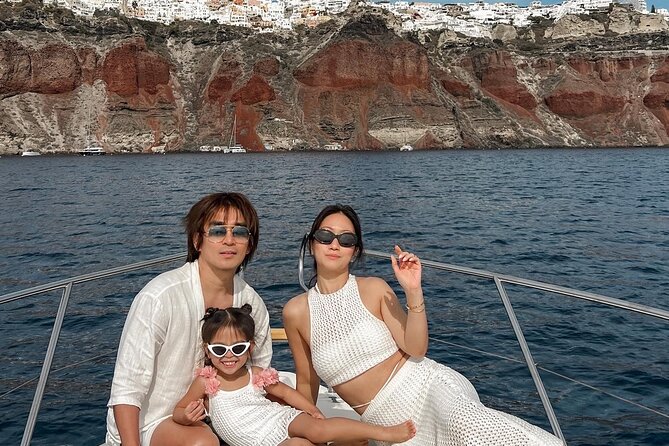 Private all included yacht Tour in Santorini - Volcano Mud Bath at Sea Level: The Caldera Moment Everyone Remembers