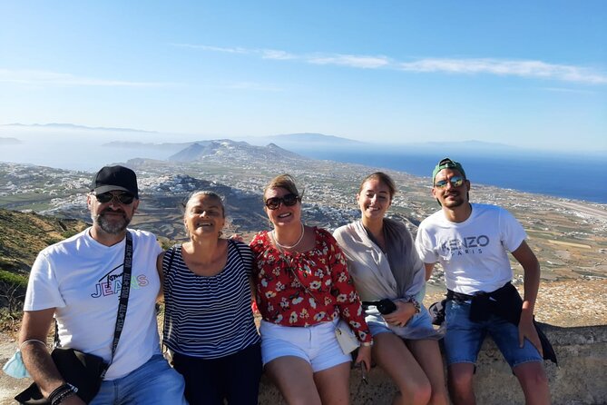 Private Classic Santorini Panorama: Visit the most popular destinations! - Prophet Elias monastery viewpoint: the high point that ties the island together