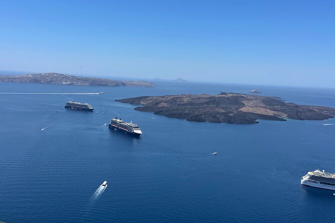 Private Custom Santorini Tour – Hidden Gems & Iconic Views - Three Bells of Fira: the blue-dome chapel moment