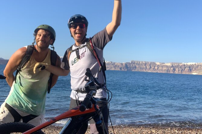 Private Electric Mountain Bike Experience and Tour in Santorini - Kerkezou Beach and the Lava-Rock Feeling: Santorini Gets Geological
