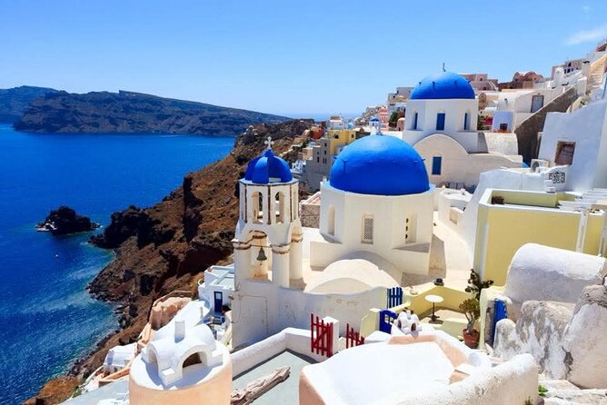 Private Santorini Island Tour 4 hours-Wine Tasting Optional - Three Bells of Fira: the quick photo stop that still delivers
