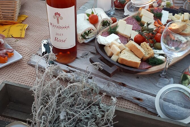 Private Santorini Sunset Picnic Experience - The romance kit: blankets, cushions, and photo-friendly lighting