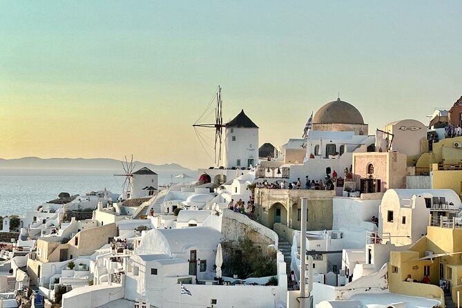 Private Santorini Tour: The Highlights Luxury Vehicle - Firostefani: Three Bells Church and caldera-photo time