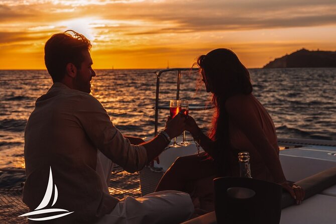 Private Sunset Cruise with Full Greek Dinner - Caldera viewpoints from afar: Fira, Firostefani, Imerovigli, and Oia
