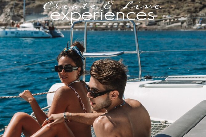 Private Sunset Cruise with Full Greek Dinner - Cruising past Akrotiri’s Red Beach and the White Beach views