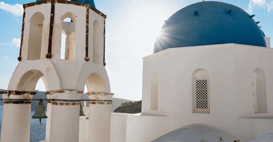 Private Tour of the Famous Blue Domes and Caldera - Blue Dome Church Santorini: one more dome moment before drop-off