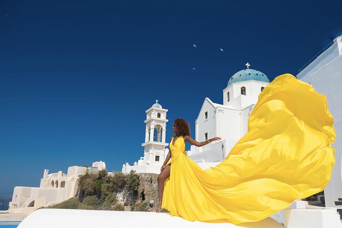 Professional Flying Dress Photoshoot In Santorini - Key Highlights to Know Before You Go