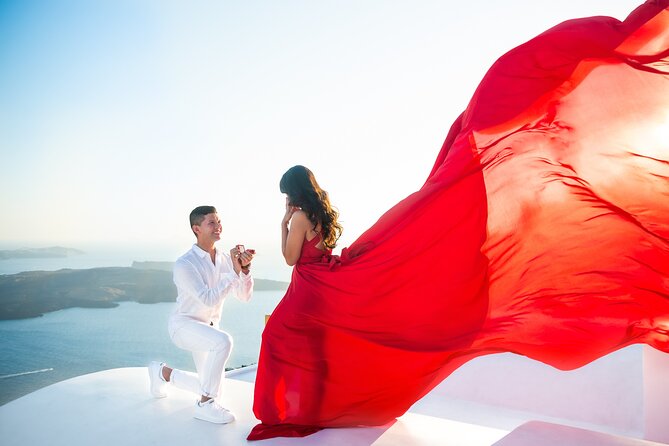Professional Flying Dress Photoshoot In Santorini - Practical Tips: Barefoot Moments, Steps, Weather, and Transfers
