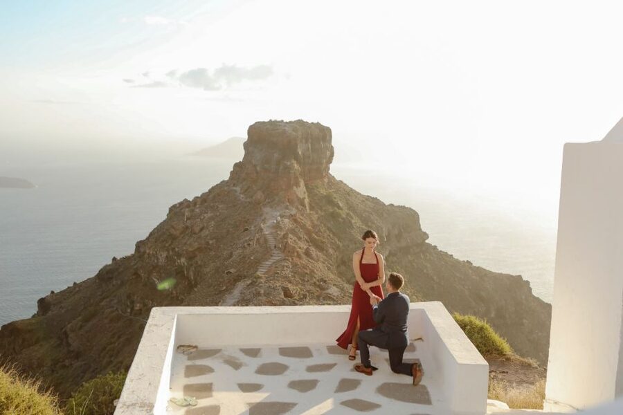 Proposal Photographer in Santorini - What you get after the shoot: edited photos in 5 working days